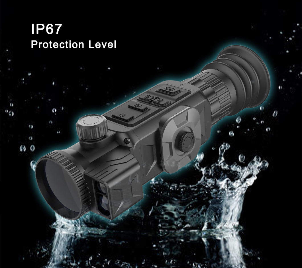 Best Seller 640X512 35mm 1km Lrf Thermal Hunting Scope for Night Vision