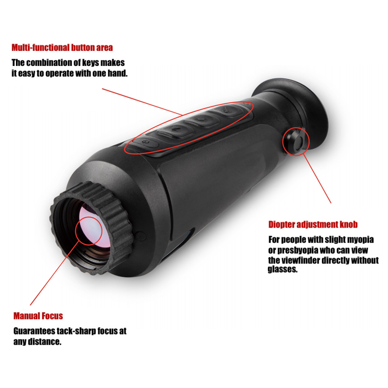 35mm 640X480 1500m WiFi Day And Night Thermal Waterproof Monocular Telescope