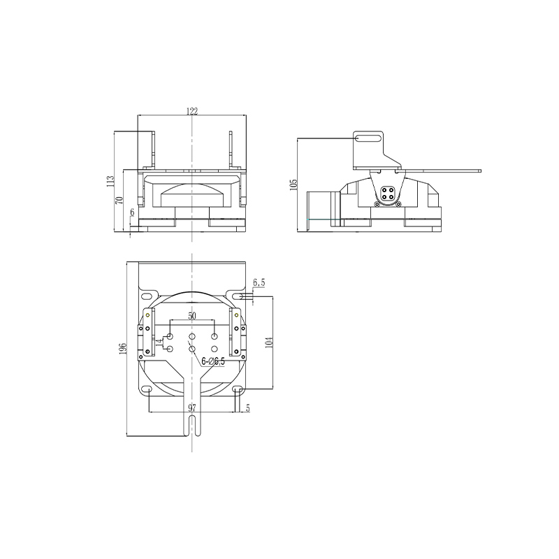 2.5kg Top Load IP60 Worm Gear Self Locking PT Gimbal Subway PTZ