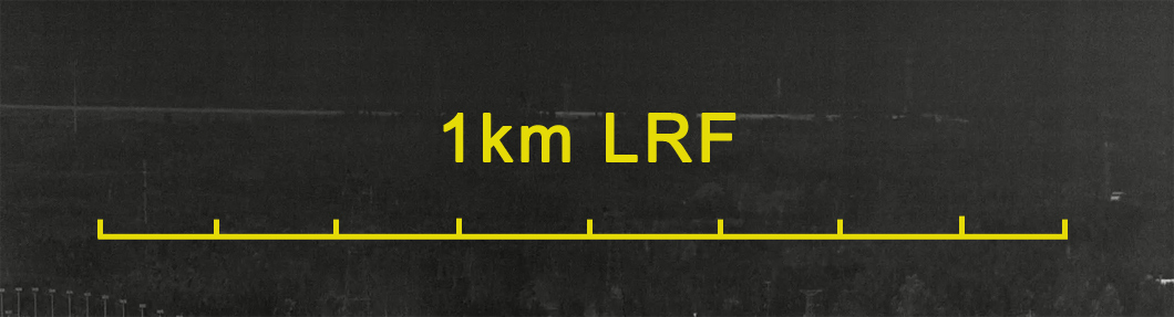 640X512 50mm 1km Laser Rangefinder Long Range Night Thermal Scope for Hunting