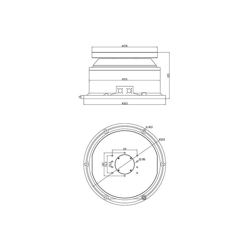 60kg Top Load Aluminum Alloy 360 Degree Camera Heavy-Duty Pan Tilt