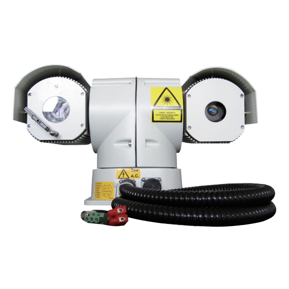 320mm zoom Automatically adjust distance T shape SDI interface vehicle mounted HD PTZ NIR laser camera for railway security monitoring