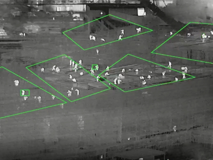 5km Human Detection Vehicle Mounted Thermal Camera Mining 24/7 Security Surveillance Cameras