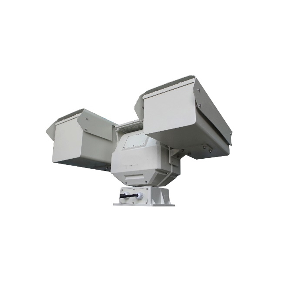 4.8km human detection 640x512 long range dual sensor day night vision vehicle mounted thermal camera