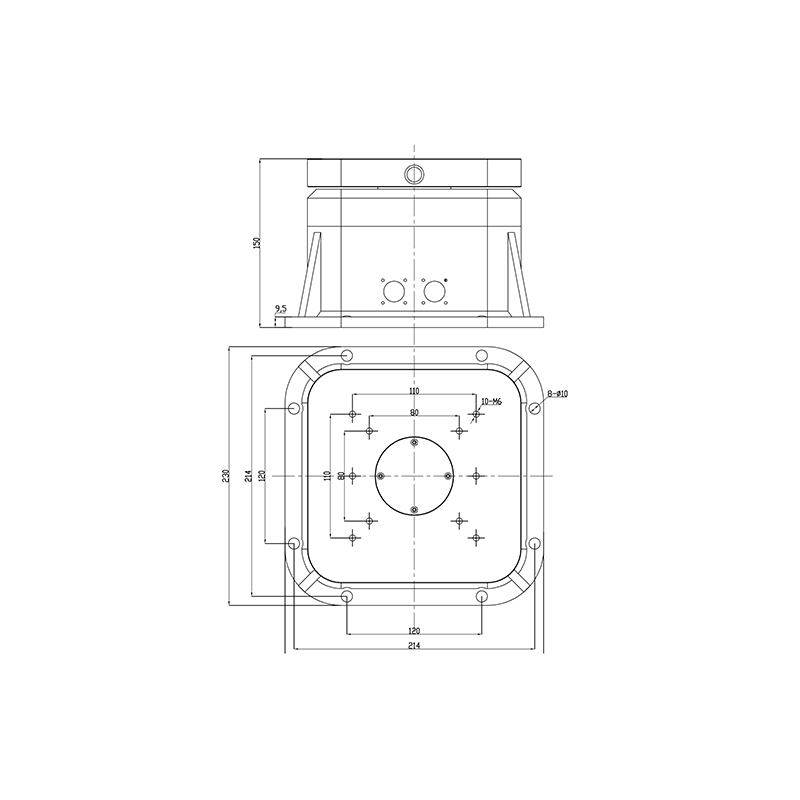 30kg Top Load Surveillance Camera Pantilt PT Gimbal