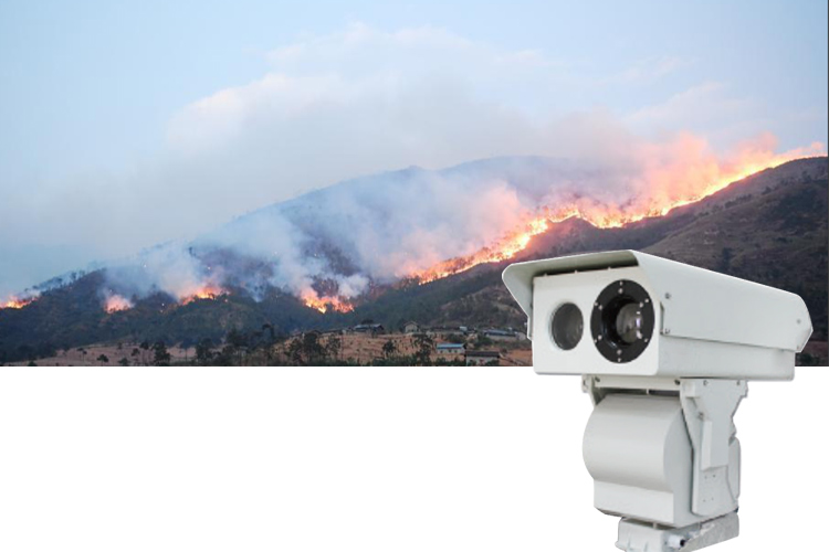 10km Fire Smoke Identified Alarm 2MP Vox Uncooled Security IP Thermal PTZ Camera