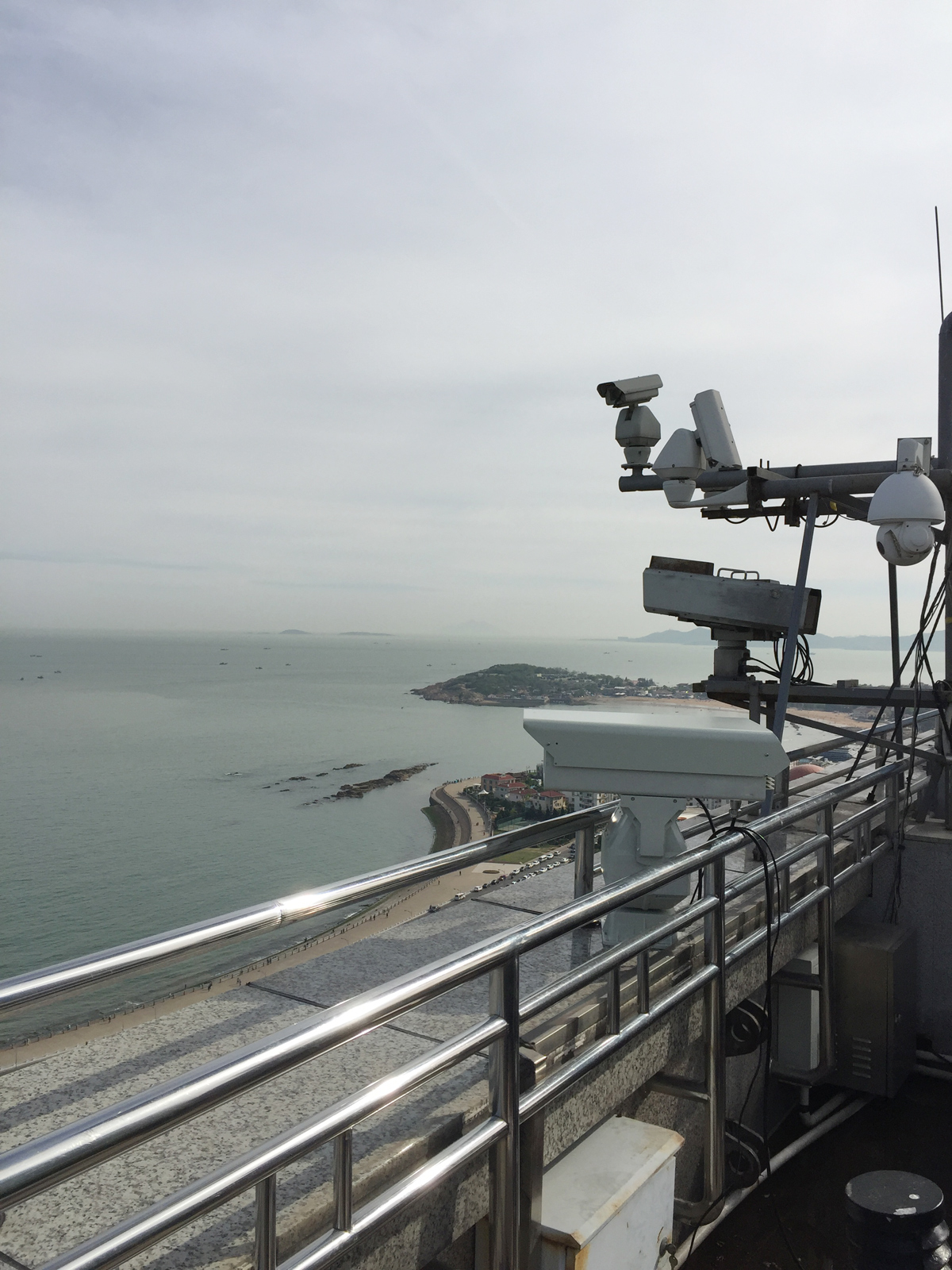 13km Coastal Surveillance Dual Lens PTZ Thermal Camera System Security